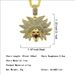 Trendy and cool, fashionable human avatar pendant, trendy hip-hop men's three-dimensional diamond studded necklace_ipsvogv.com