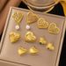 New Hollow Line Design Peach Light Luxury And Niche Lace Patterns, Titanium Steel Heart Earrings, Jewelry_ipsvogv.com