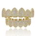 Micro Inlaid Gold Set, Pointed Teeth, Vampire Tee Th Hip-hop Accessory Tooth Set_ipsvogv.com