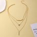 New Style Fashion Golden Triangle Geometry 3-Layer Necklace Collar_ipsvogv.com