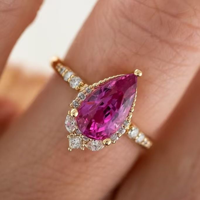 Creative Water Drop Women's Summer Style Design, Simple Ring, 2025 New Trendy Fashion Handpiece_ipsvogv.com