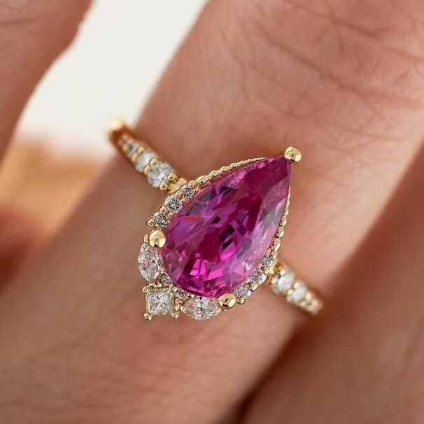 Creative Water Drop Women's Summer Style Design, Simple Ring, 2025 New Trendy Fashion Handpiece_ipsvogv.com