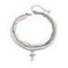 retro multi layer pearl handmade choker necklace cold personality rivet pendant necklace_ipsvogv.com
