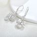 Retro old leaf earrings S925 silver female zircon ear hook ear jewelry jewelry silver jewelry_ipsvogv.com