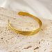 Ins Fashion Simple Style Jewelry Stainless Steel Gold Plated Double Layer Cross Opening Bracelet_ipsvogv.com