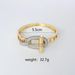 New Horizontal Bar OT Series Copper Inlaid Zircon Light Luxury Smooth Bracelet Ring_ipsvogv.com