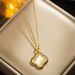 Cat's Eye Four Leaf Grass Necklace for Women, Light Luxury and Small Crowd 2023 New Collar Chain Sparkling Diamond, High_ipsvogv.com