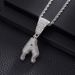Hip Hop Letter Zircon Ins Personalized Accessory Niche Design Men's Pendant Necklace_ipsvogv.com