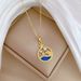【 】 Pearl Ring Light Luxury Charm Gorgeous Full Diamond Necklace Women's Versatile Clavicle Titanium Steel Chain_ipsvogv.com