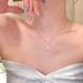 S Pure Silver Cool Beauty Spiritual Water Droplet Zircon Necklace Charming Collarbone Chain Fresh And Sweet Niche Design_ipsvogv.com