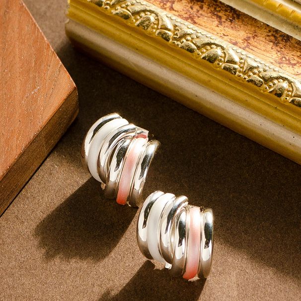 Fashionable, Exquisite, Cold And Irregular Geometric For Women With A Sense Of Light Luxury, Simple Silver Needle_ipsvogv.com