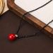 Light luxury style, fashionable and simple, Xiaomi black pointed crystal bead necklace, pearl jewelry, women's high-end_ipsvogv.com
