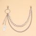 Metal Jewelry Trendy Punk Style Feather Waist Personalized Pants Chain Jeans Pendant_ipsvogv.com