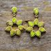 Cross Retro Natural Stone Emperor Stone Earrings Earrings Leaf Petals Ladies Temperament Earrings_ipsvogv.com