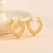 Women’s Jewelry Set Fashion Copper Plated Real Gold Hollow Heart Shaped Unique Love Shape Earrings High End Light Luxury Earrings Jewelry For Women_ipsvogv.com