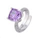 Zhuang Shengsheng Jewelry Bottom Gold Plated High Carbon Diamond Ice Flower Cut Fat Square Copper Set Temperament Light_ipsvogv.com
