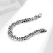 Wear for men and women, neutral and cold style, double woven NK titanium steel bracelet, simple men's plain chain bracelet_ipsvogv.com
