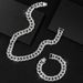 New 16mm Bubble Alloy Cuban Hip Hop Personalized Simple Fashion Men's Necklace_ipsvogv.com