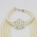 New Fashion Set with Diamond Pearl Flower Necklace Long Sweater Chain Jewelry 8390_ipsvogv.com