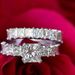 Cao Shi's Design Feel Internet Celebrity Handmade Simulation Zircon Double Layer Ring Set_ipsvogv.com