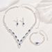 Women’s Jewelry Set Fashion Claw Chain Series Loose Diamond Zircon Earrings Necklace Set Female Bride Evening Dress High End Luxury Full Diamond_ipsvogv.com