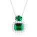 Cultivation grandmother necklace S925 silver claw inlaid cultivation colored gem clavicle chain retro noble temperament_ipsvogv.com