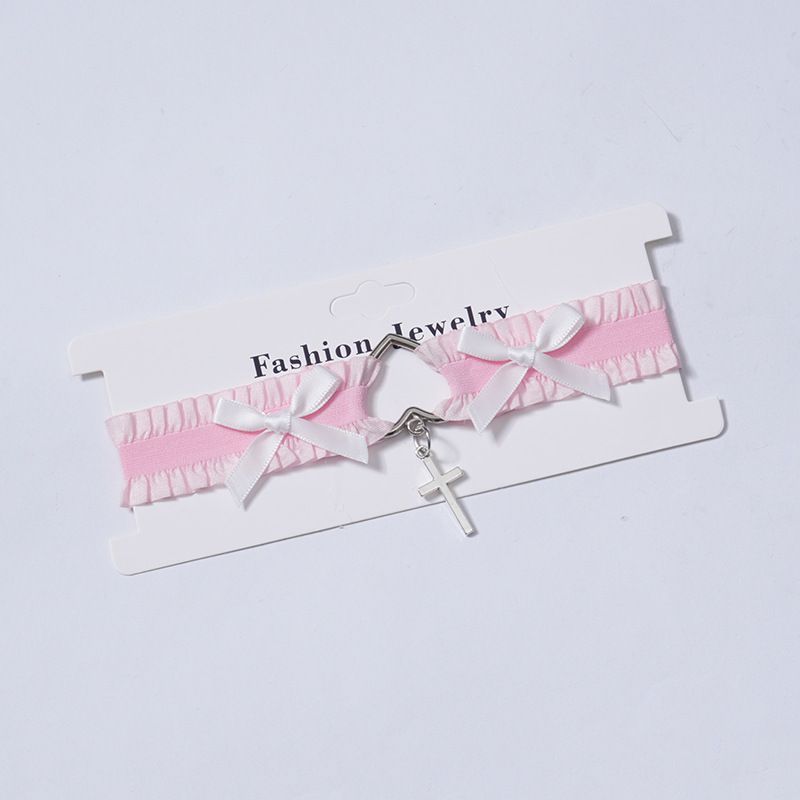 New Pure Desire Lace Bow Necklace For Women Choker Collarbone Chain Lolita Accessory_ipsvogv.com