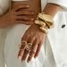 Exaggerated Ins Metal Smooth Wide Design Irregular Wave Spring Bracelet_ipsvogv.com