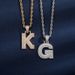 Hit Capital Three Dimensional Full Zircon Letter Hip Hop Pendant Can Be Spliced And Matched With Trendy Accessories At Will_ipsvogv.com