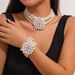 Tempeament, Small Fagance, Multi-layeed Peal Flowe Necklace, Women's Fench Bead Collabone Chain,_ipsvogv.com