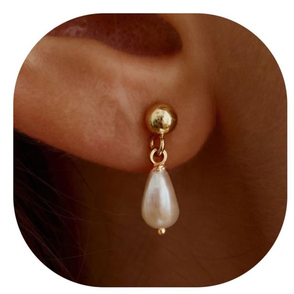Women’s Jewelry Set Fashion Brass Real Gold Electroplating Hot Sales Fashion Pearl Earrings Ladies Casual Temperament Earrings Set_ipsvogv.com