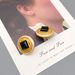 French Vintage Round Minimally Glazed Glass Earstuds with Personalized, Small, and High Quality Earrings_ipsvogv.com