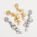 E13119 Light Luxury Style Metal Fashion ZA Personalized Long Round Pendant Earrings_ipsvogv.com