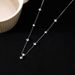 Silver Clover Necklace For Women 2022 Trendy New Ins Cool Style Clavicle Long Tassel Neck Chain_ipsvogv.com