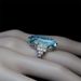 Cao Shi Recommends Exquisite With Large Oval Blue Crystal Ring For Women's Handicrafts_ipsvogv.com