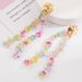 Fashionable Handmade Bead Colored Crushed Stone Long Tassel Fairy Vacation Style S Silver Needle Earrings For Women_ipsvogv.com