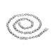 Silver Round Chain Three Buddha Bead Trendy Men's Dominant Hexagonal Rectangular Tube Necklace_ipsvogv.com