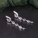 Personalized Medium And Long S925 Sterling Silver Inlaid Natural Topaz Crystal Earrings Colored Gemstone Earrings New Female_ipsvogv.com