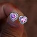 New earrings are versatile, simple and exquisite. Women's lovely earrings are set with heart-shaped Zircon Earrings_ipsvogv.com