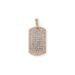 Straight Hip-hop Men's Alloy Square Ins Wind Full Diamond Shield Pendant Versatile Sweater Chain_ipsvogv.com