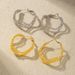 Gold-Plated Copper Design Twisted Geometric Metal Ball Elegant Versatile Vintage Style Earrings For Women_ipsvogv.com