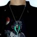 Popular domineering luminous Wolf King necklace men and women ins personalized disco jumping pendant hip hop design sense sweater chain fashion_ipsvogv.com