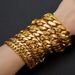 Men's Jewelry Hip Hop Jewelry Stainless Steel Titanium Steel Thin Cuban Chain Encryption Chain Necklace Clavicle Chain Vacuum Gold Plated_ipsvogv.com