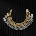 Men's Jewelry Copper Inlaid Zircon Color Preserving Cuban Chain Bracelet Hip Hop Men's Bracelet Spring Buckle Round Grinding Encryption Couple Jewelry_ipsvogv.com