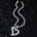 New Style Personality Hip-Hop Pendant Hollow Heart Necklace_ipsvogv.com