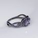 Retro Style Black Gold Flower Geometric Ring Ring New Women's Popular Flower Copper Ring_ipsvogv.com