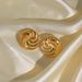 Hot Sale INS Gold Plated Titanium Steel Button Tai Chi Earrings, Collar And Necklace_ipsvogv.com