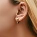 Simple zircon ear buckle copper plated K real gold fashionable white collar commuting business chic wind T shaped trend earrings_ipsvogv.com