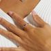 Summer Bright Colored Zirconium Closed Ring S925 Silver Inlaid Colored Gem Light Luxury Simple Ring_ipsvogv.com