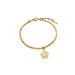【 Full body titanium steel 】 East Gate Personalized temperament Shell flower round bead bracelet Female internet_ipsvogv.com
